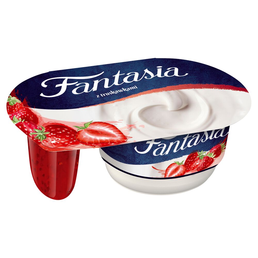 Fantasia Jogurt kremowy z truskawkami 118 g. /szt.