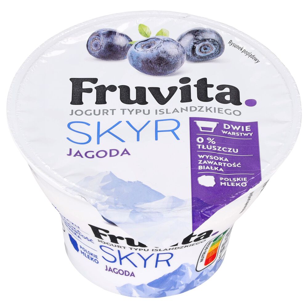 Fruvita Jogurt typu islandzkiego Skyr jagoda 150 g. /szt.