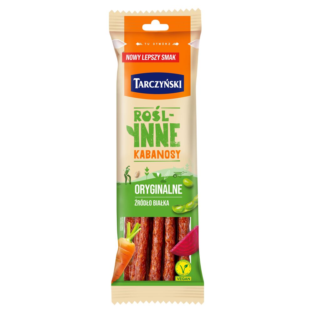 Tarczyński Kabanosy roślinne oryginalne 90 g. /szt.