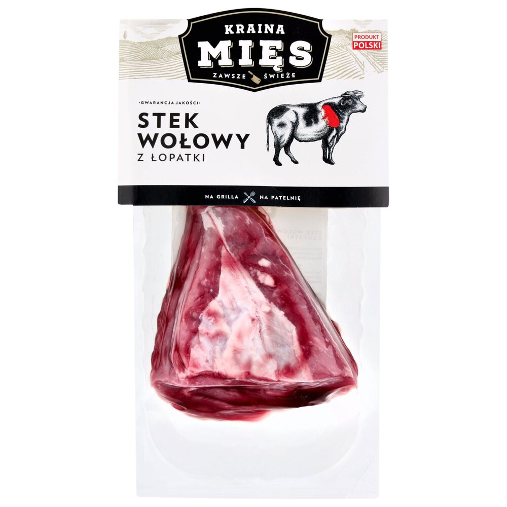 Kraina Mięs Stek wołowy z łopatki opak. ok. 250 g. /100g
