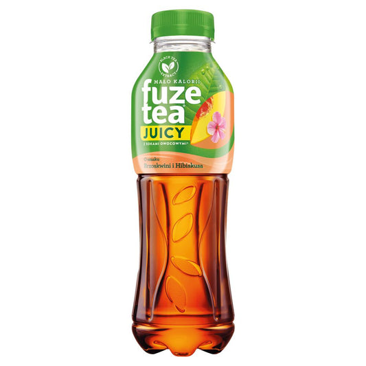 Fuze Tea Juicy Napój niegazowany o smaku brzoskwini i hibiskusa 500 ml. /szt.