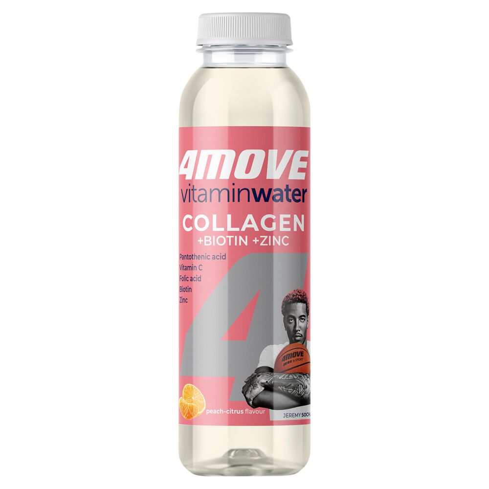 4Move Vitamin Water Collagen Napój niegazowany smak brzoskwiniowo-cytrusowy 556 ml. /szt.