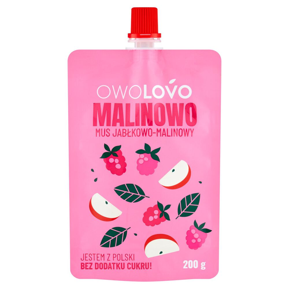 Owolovo Mus jabłkowo-malinowy 200 g. /szt.