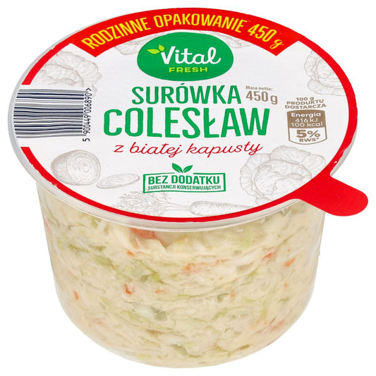 Vital Fresh Surówka Colesław z białej kapusty 450 g. /szt.