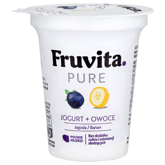 Fruvita Pure jogurt owoce jagoda banan 150 g. /szt.