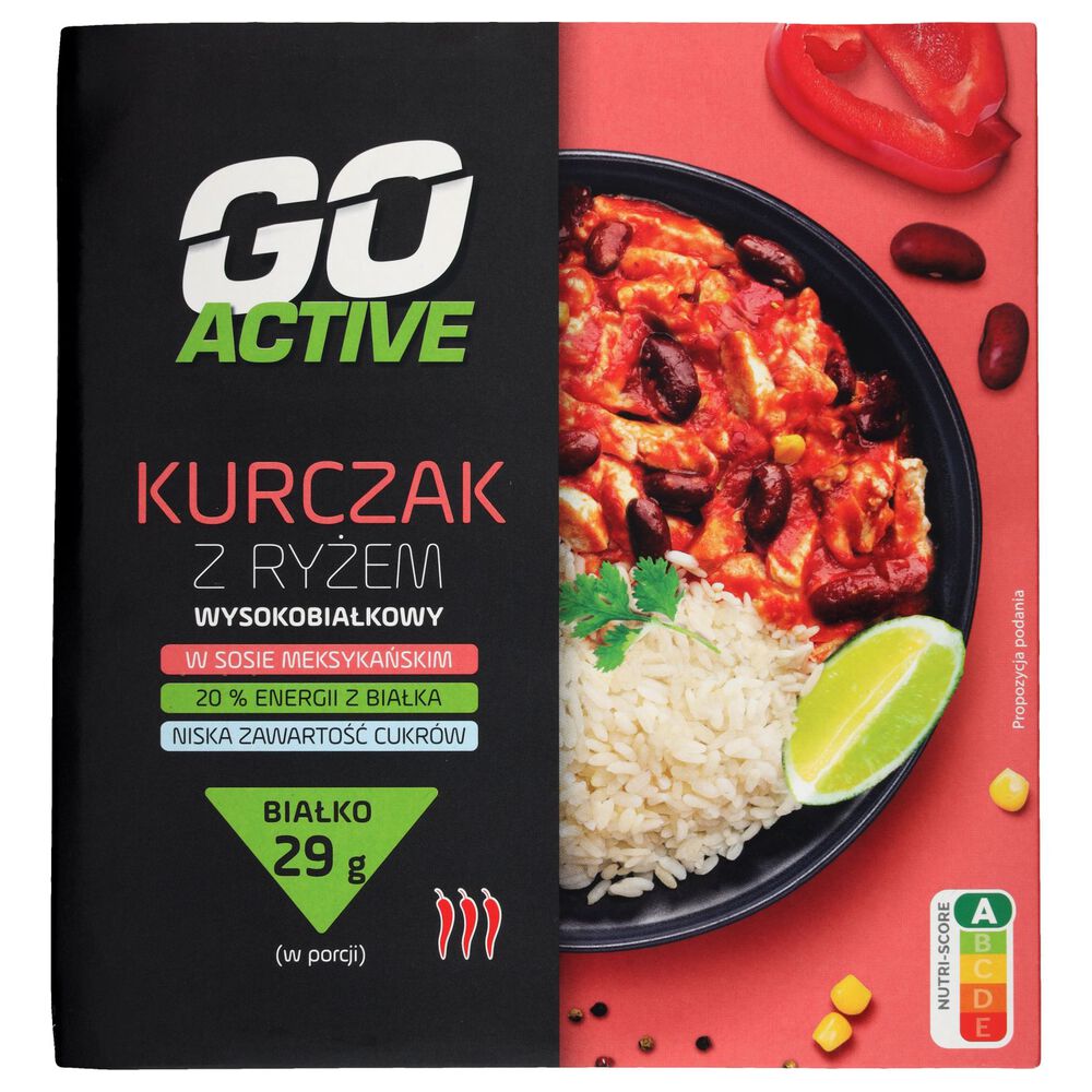 Go Active Kurczak z ryżem w sosie meksykańskim 420 g. /szt.