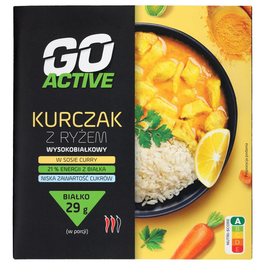 Go Active Kurczak z ryżem w sosie curry 420 g. /szt.