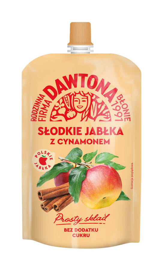 Dawtona Mus słodkie jabłka z cynamonem 180 g. /szt.