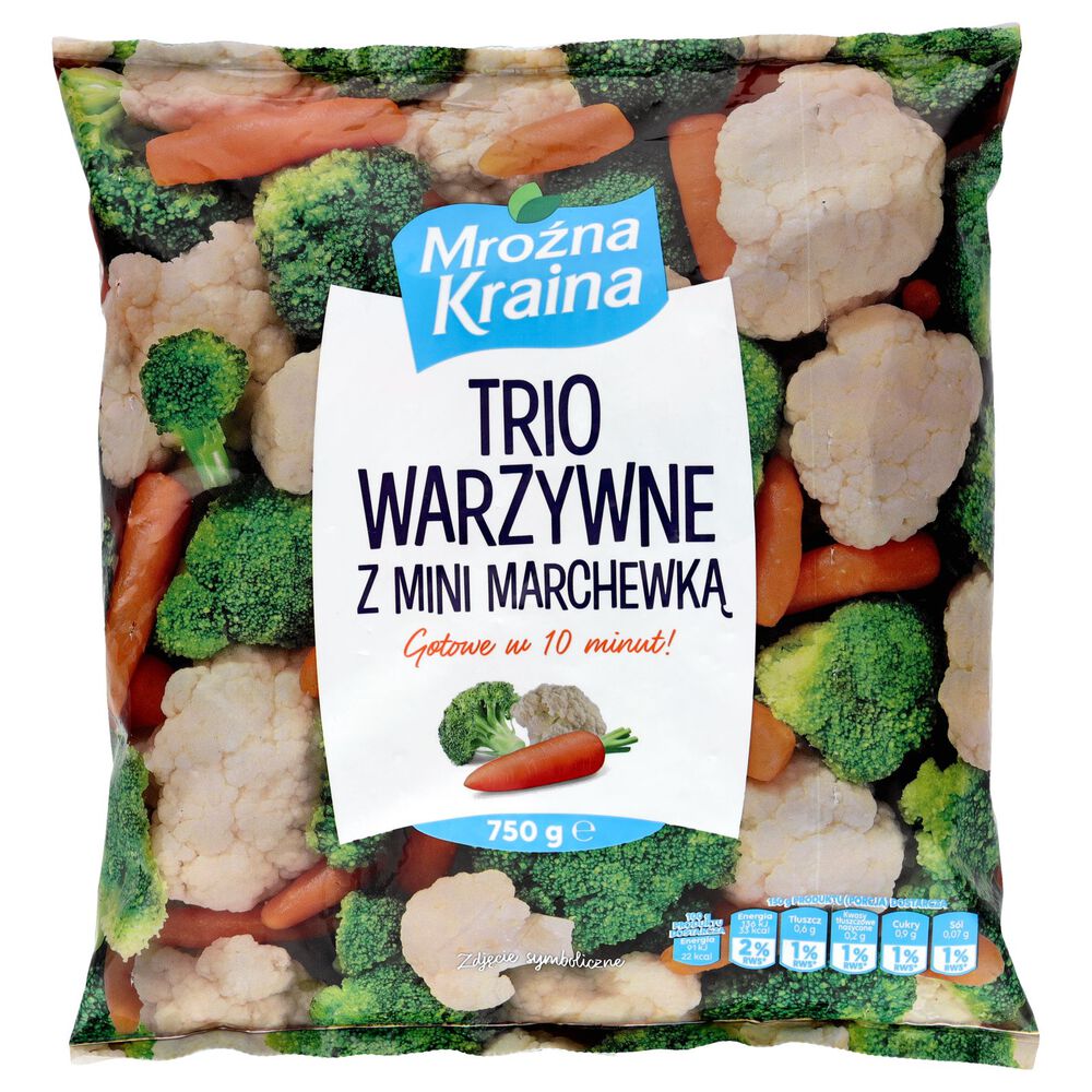Mroźna Kraina Trio warzywne z mini marchewką 750 g. /szt.