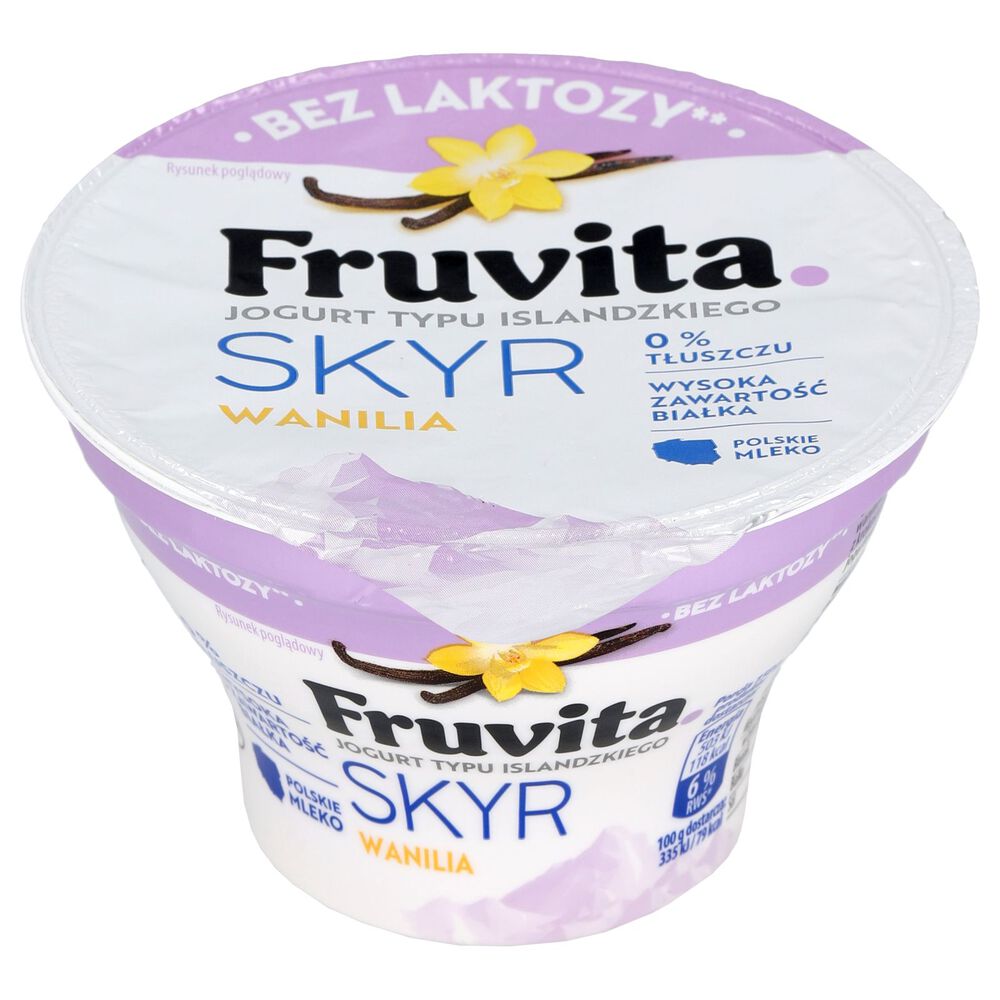 Fruvita Skyr bez laktozy wanilia 150 g. /szt.