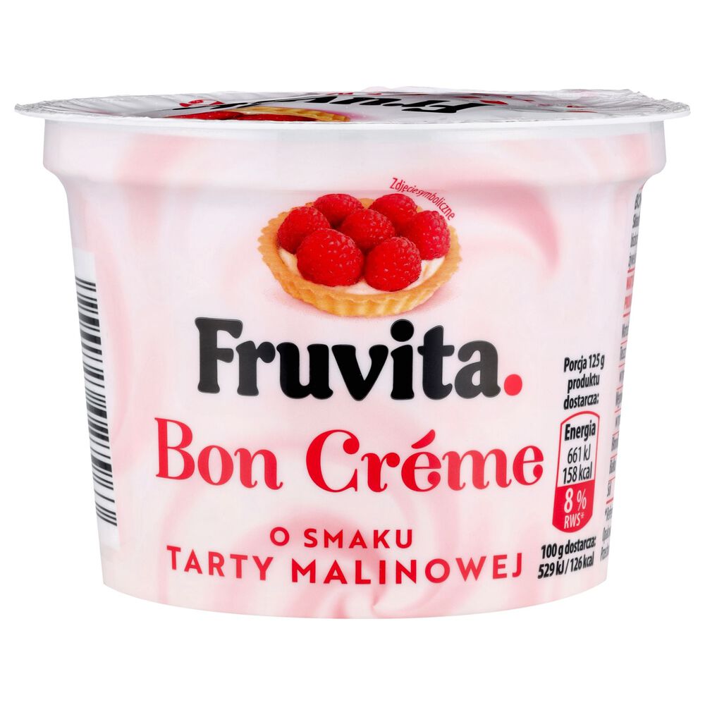Fruvita Bon Creme Jogurt o smaku tarty malinowej 250 g. /szt.