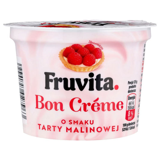 Fruvita Bon Creme Jogurt o smaku tarty malinowej 250 g. /szt.