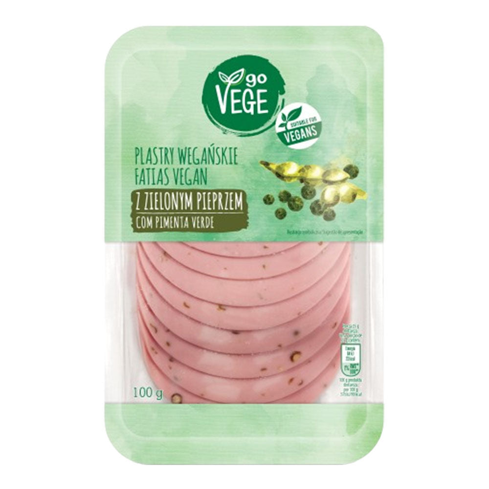 Go Vege Plastry wegańskie z zielonym pieprzem 100 g. /szt.